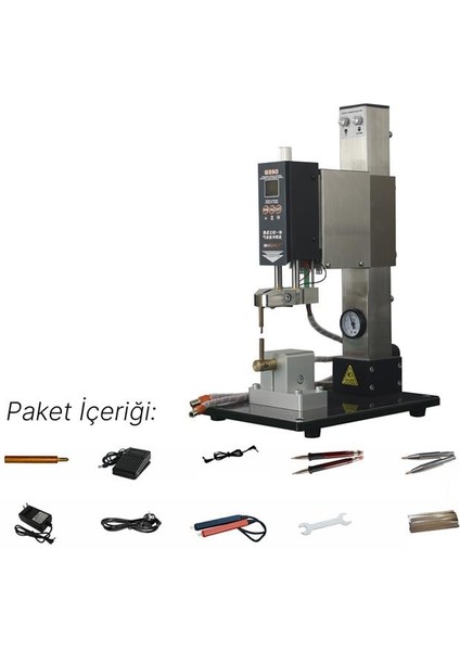 Glitter G350 Pnömatik Profesyonel Otomatik Pil Puntalama Kaynak Makinesi Kaynak Başlığı ve Kontrol Ünitesi fırsatları