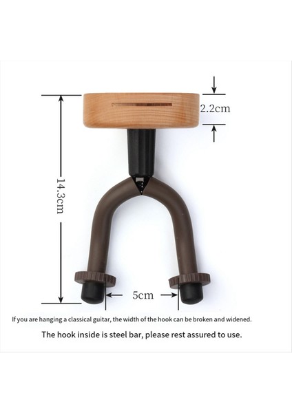 Duvar Montajı Askı Kancası Ahşap Banjo Bas Akustik Elektro Gitar Boyun Tutucu Stand Seçim Yuvası A (Yurt Dışından) fırsatları