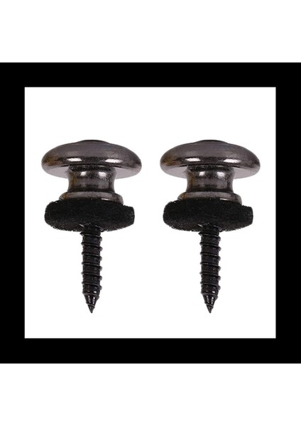 18 Adet Kafa Gitar Kayışı Düğmeleri Kayış Kilitleri Krom (Siyah) (Yurt Dışından) fiyatları