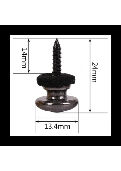 18 Adet Kafa Gitar Kayışı Düğmeleri Kayış Kilitleri Krom (Siyah) (Yurt Dışından) fırsatları