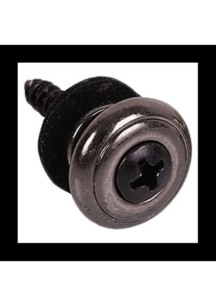 18 Adet Kafa Gitar Kayışı Düğmeleri Kayış Kilitleri Krom (Siyah) (Yurt Dışından) indirimleri