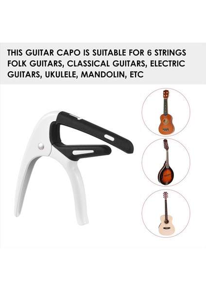 Akustik Gitar Capo Profesyonel Gitar Tonu Değiştirici Akustik Gitar Için Gitar Seçimi Ukulele Mandolin A (Yurt Dışından) modelleri