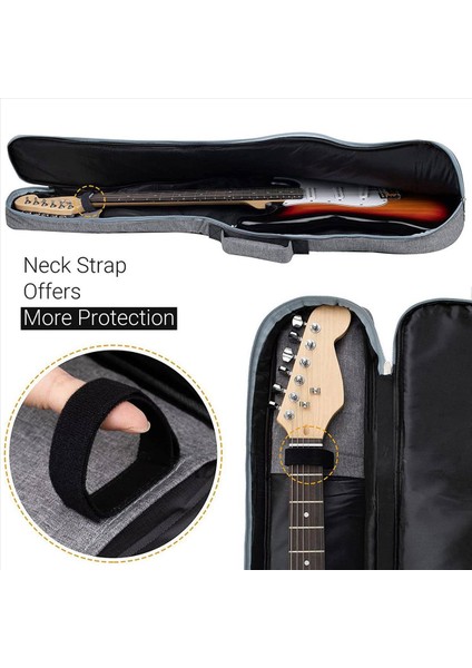 2x Elektro Gitar Konseri Çantası 12MM Dolgu Çift Ayarlanabilir Omuz Elektro Gitar Bas Gitar Klasik Gitar Daha Fazla (Yurt Dışından) modelleri