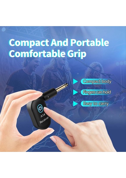 A14 Kablosuz Şanzıman Gitar Bas Elektrikli Blow Pilesi 2 4 Alıcı Verici 6 35 Alıcı Iletim Sistemi (Yurt Dışından) fırsatları