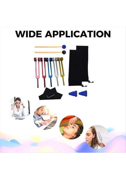 C-128Hz Tuning Çatal Seti Çakra&#39 Yı Iyileştirmek Için Çatal Toing Ses Terapisi Vücut Zihin ve Ruhu Mükemmel Uyumda Tutun (Yurt Dışından) fırsatları