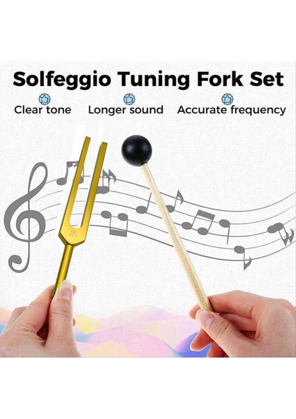 Re 417 Hz Tüner Çatal Seti Çakra&#39 Yı Iyileştirmek Için Çatal Toing Ses Terapisi Vücut Zihin ve Ruhu Mükemmel Uyum (Yurt Dışından) fırsatları