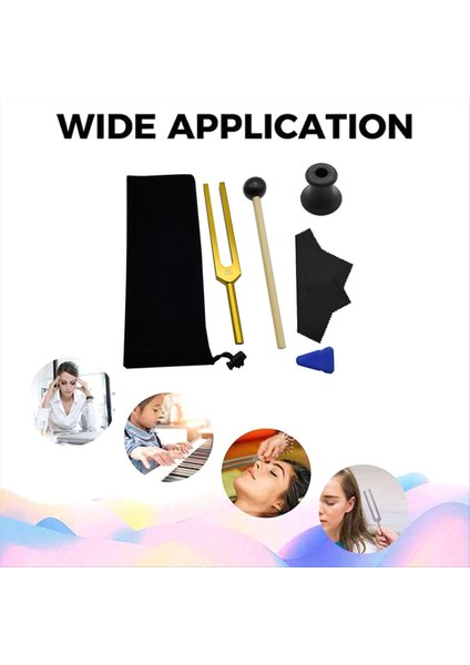 Re 417 Hz Tüner Çatal Seti Çakra&#39 Yı Iyileştirmek Için Çatal Toing Ses Terapisi Vücut Zihin ve Ruhu Mükemmel Uyum (Yurt Dışından) indirimleri