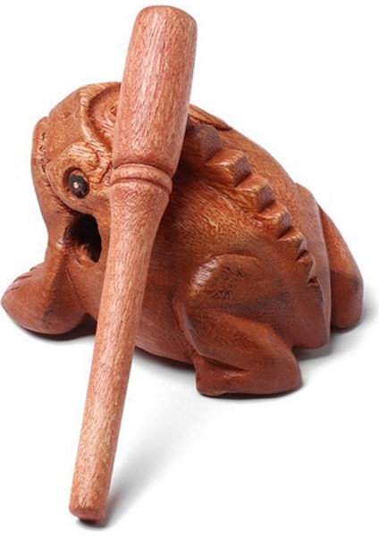 Oyma Gözlü Ahşap Perküsyon Müzikal Ses Ahşap Kurbağa Ton Blok Oyuncaklar Yaklaşık 12X7X7CM (Yurt Dışından) fiyatları