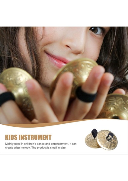 Parmak Ziller Elastik Bantlı El Zil Göbek Dans Zills Çocuklar Için Perküsyon Müzik Enstrümanı Yetişkinler (Yurt Dışından) indirimleri