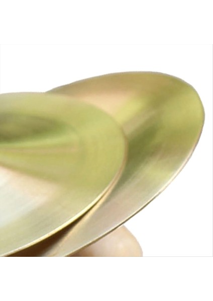 Dansçı Parti Perküsyon Enstrümanı Için Ahşap Düğmeleri Olan Topuz Zilleri ile 1 Çift Pirinç Zil (Yurt Dışından) fiyatları