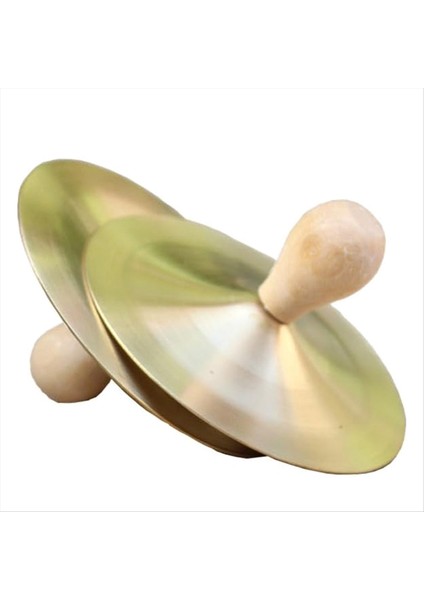 Dansçı Parti Perküsyon Enstrümanı Için Ahşap Düğmeleri Olan Topuz Zilleri ile 1 Çift Pirinç Zil (Yurt Dışından) modelleri