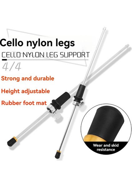 Çello Naylon Endpin Dinlenme Çello Kuyruk Yayını Destek Çubuk Çift Bas Enpin Dinlenme Düğmesi Ayak Desteği Sello Aksesuarları (Yurt Dışından) fırsatları