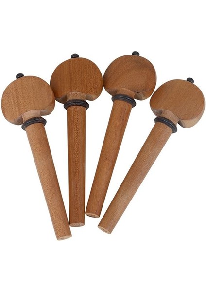 4 Pcs Yüksek Dereceli Çello Dize Şaft Sappan Kakma Logwood Knob Piyano Şaft Tunuş Dönerleri Şaft Keman Aksesuarları (Yurt Dışından)