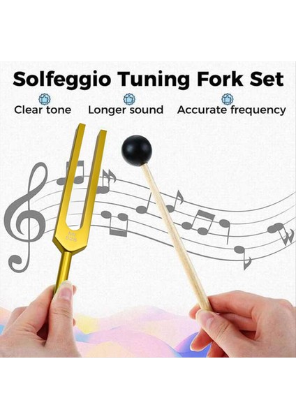 Mı 528 Hz Tuning Çatal Seti Çakra&#39 Yı Iyileştirmek Için Çatal Toing Ses Terapisi Vücut Zihin ve Ruhu Mükemmel Uyum (Yurt Dışından) indirimleri