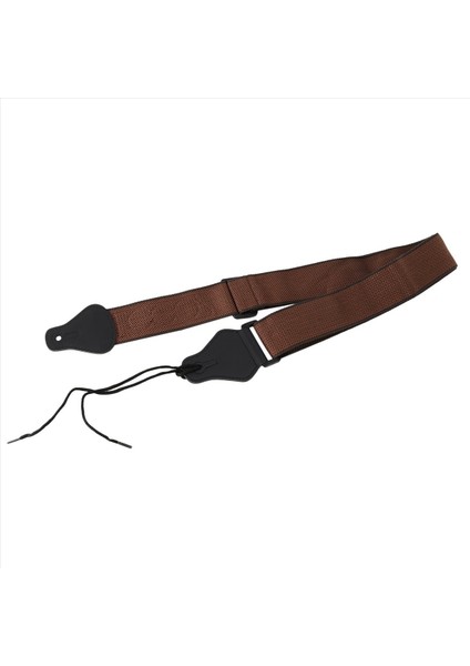 Bas Elektrik ve Akustik Gitarlar (Kahve) Için 3 Toplu Tutucu ile 2x Gitar Kayışı% 100 Yumuşak Pamuk Kayışı (Yurt Dışından) modelleri