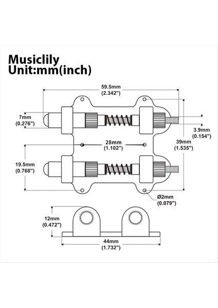 Gitar Tremolo Stoppe Stabilizatör Alüminyum Pirinç Tremolo Stopper Stabilize Cihaz Kiti Köprüsü Tremolo Köprü Sistemleri (Yurt Dışından) fırsatları