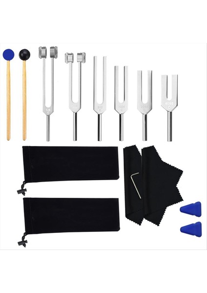 128 Hz Tuning Çatal Seti Çakra&#39 Yı Iyileştirmek Için Çatal Ses Terapisi Vücut Zihin ve Ruhu Mükemmel Uyum Gümüş (Yurt Dışından)