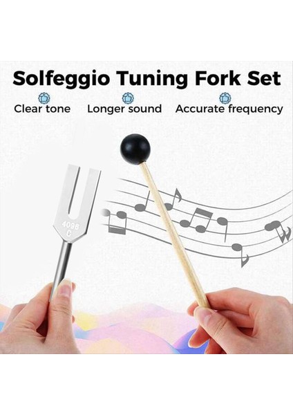 128 Hz Tuning Çatal Seti Çakra&#39 Yı Iyileştirmek Için Çatal Ses Terapisi Vücut Zihin ve Ruhu Mükemmel Uyum Gümüş (Yurt Dışından) fırsatları