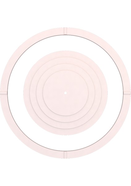 Lamba Tavan Göbeği DUZ-4K-MODEL-YUVARLAK-86CM-DIŞ Çitalı Beyaz