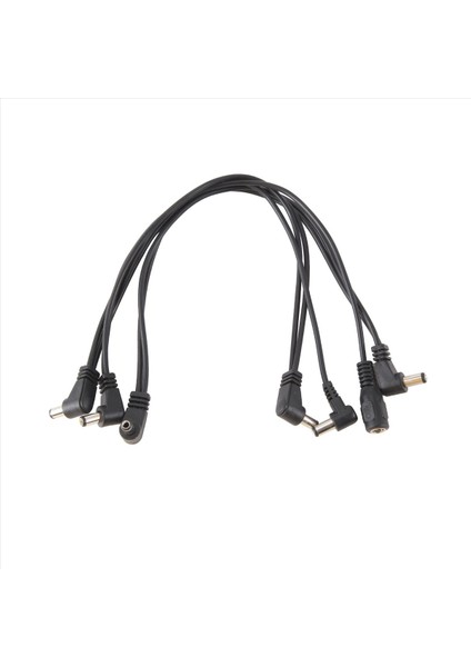 Vitoos 6 Yollar Elektrot Daisy Zincir Kablo Demeti Kablo Bakır Tel Gitar Efektleri Güç Kaynağı Adaptör Splitter Siyah (Yurt Dışından)