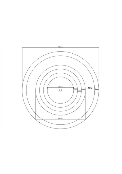 Lamba Tavan Göbeği DUZ-4K-MODEL-YUVARLAK-86CM-DIŞ Çitalı Beyaz modelleri