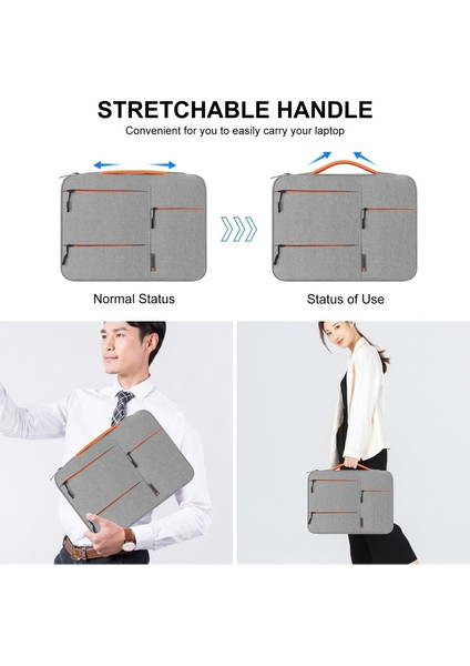 Haweel HWL2166 15 Inç Dizüstü Bilgisayar Için Saplı Fermuarlı Evrak Çantası - Gri (Yurt Dışından) indirimleri