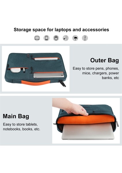 Haweel HWL2166 15 Inç Dizüstü Bilgisayar Için Saplı Fermuarlı Evrak Çantası - Lacivert (Yurt Dışından) fırsatları