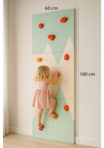 Mint Renkli Tırmanma Duvarı 60*180CM