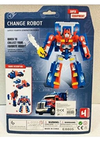 Optimus Prime Dönüşen Oyuncak Araba Renkli 16 cm Çocuklar İçin Eğlenceli Oyun fırsatları