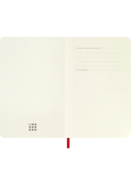 Çizgisiz Kırmızı Defter Cep Boy Soft Kapak