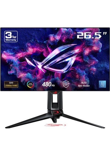Rog Swift PG27AQDP 27" 0.03 Ms 2k Pivot 480 Hz OLED Oyuncu Monitörü Teşhir