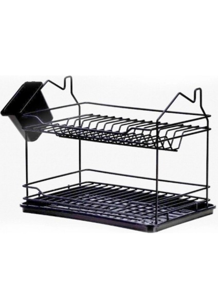 ,evim 2 Katlı Tabaklık Siyah (5324)