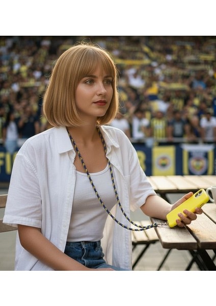 Fenerbahçe Paracord Örgü Telefon Askısı Tüm Kılıflara Uyumlu