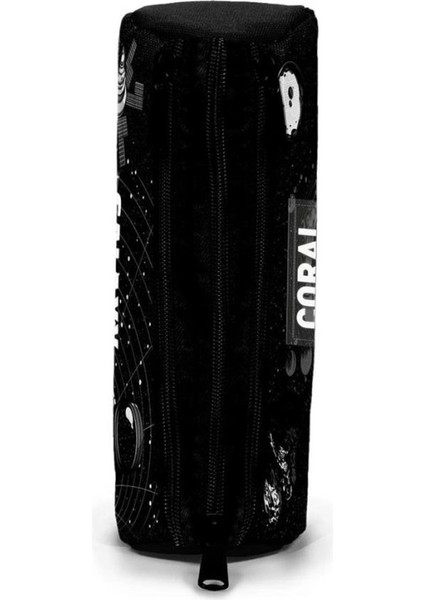 Siyah Galaxy Desenli Üç Bölmeli Kalem Çantası 11171