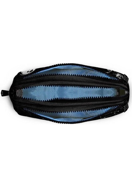 Siyah Galaxy Desenli Üç Bölmeli Kalem Çantası 11171