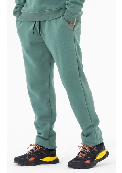 Erkek Mint Eşofman Altı Rahat Kalıp 3 Iplik Şardonlu Düz Paça modelleri