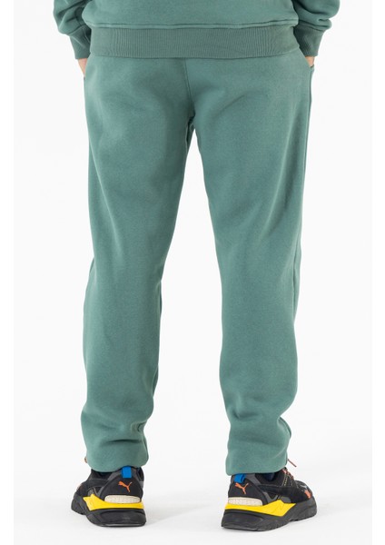 Erkek Mint Eşofman Altı Rahat Kalıp 3 Iplik Şardonlu Düz Paça indirimleri