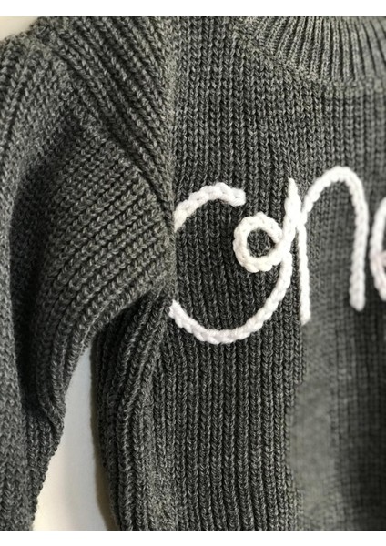 Triko Kazak Unisex Bebek Çocuk Selanik 1 Yaş One Yazılı Isimli Doğum Günü Kazak fiyatları