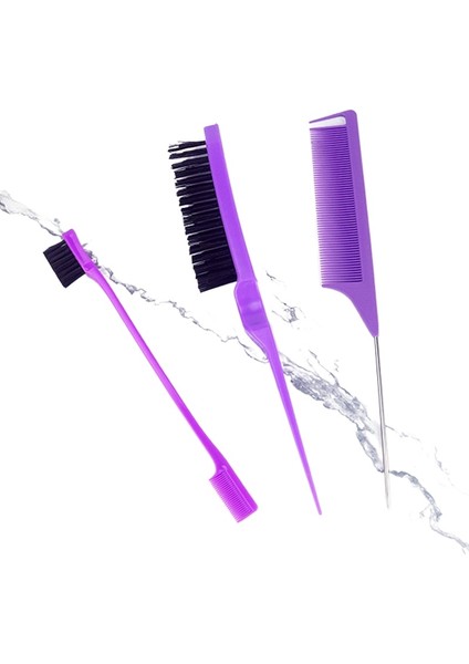 Çok Fonksiyonlu 3 Parçalı Saç Tarak Saç Boyama Araçları (Yurt Dışından)