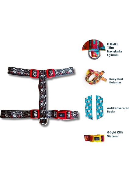 Design, H Tipi, Köpek Göğüs Tasması, Köpek Tasması, Göğüs Tasması,