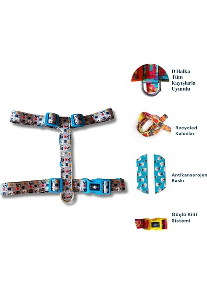 Design, H Tipi, Köpek Göğüs Tasması, Köpek Tasması, Göğüs Tasması, Woof modelleri