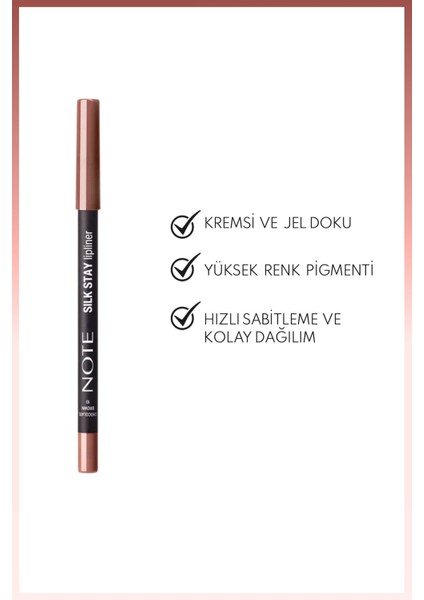 Silk Stay Lipliner Suya Dayanıklı Ipeksi Dudak Kalemi - 10 Chocolate Brown - Kahverengi fiyatları