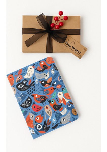 Özel Tasarım Çizgili Defter – Bristol Kapak, Hediyelik & Şık Tasarım