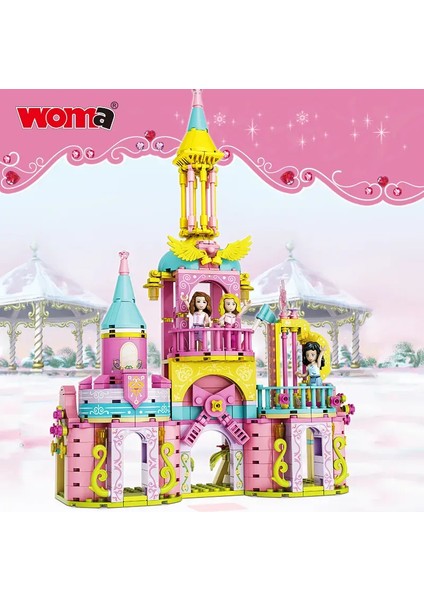 Kız Prenses Melek Aşk Kalesi Küçük Taşları Birleştirme Oyunu PCS:395 Parça