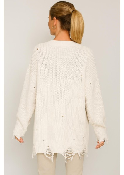 Selanik Beyaz Yün Kazak fiyatları