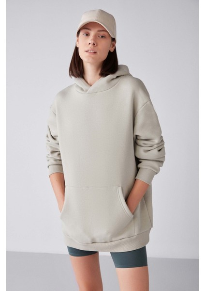 Glada Regular Relaxed Taş Rengi Sweatshirt