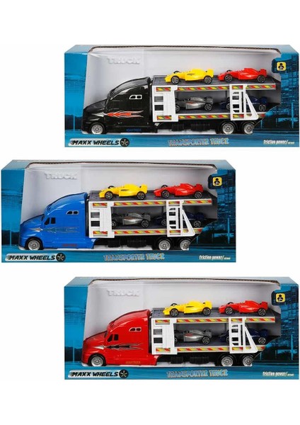 Oyuncak Maxx Wheels Transporter 2 Katlı 4 Araçlı 30 Cm. 1:48 S00002322