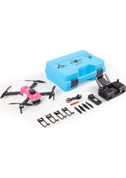 Heki Skymaster Fırçasız Motor, Çift Kameralı Engel Sensörlü Hobi Dronu (Pembe, 1 Bataryalı) fiyatları