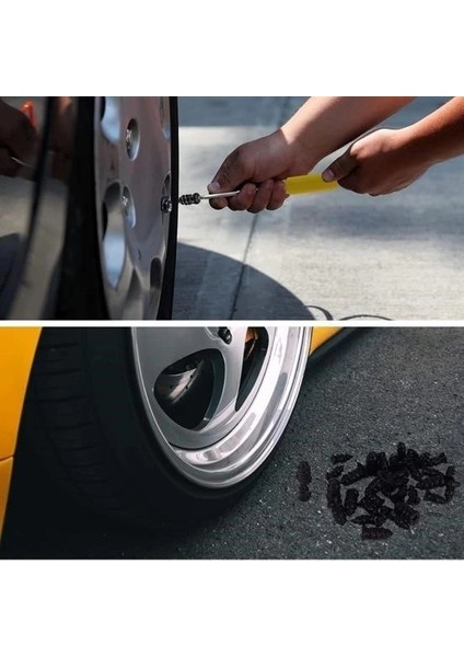10 Adet Çok Amaçlı Kolay Kullanılabilir Araba Lastiği Tamir Kauçuğu