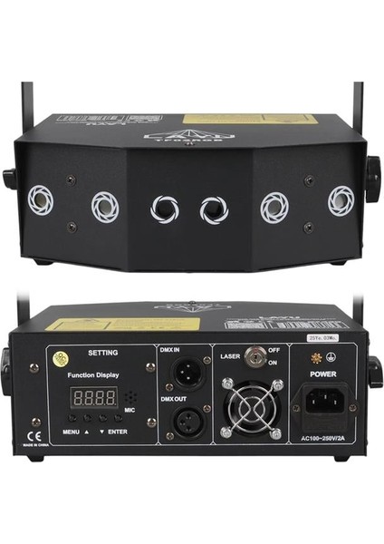 TF02RGB Rgb Beam + Rgb Twinkling Lazer Dmx-Auto-Sound-Master/slaver modelleri